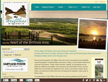 Tablet Screenshot of driftlesswisconsin.com